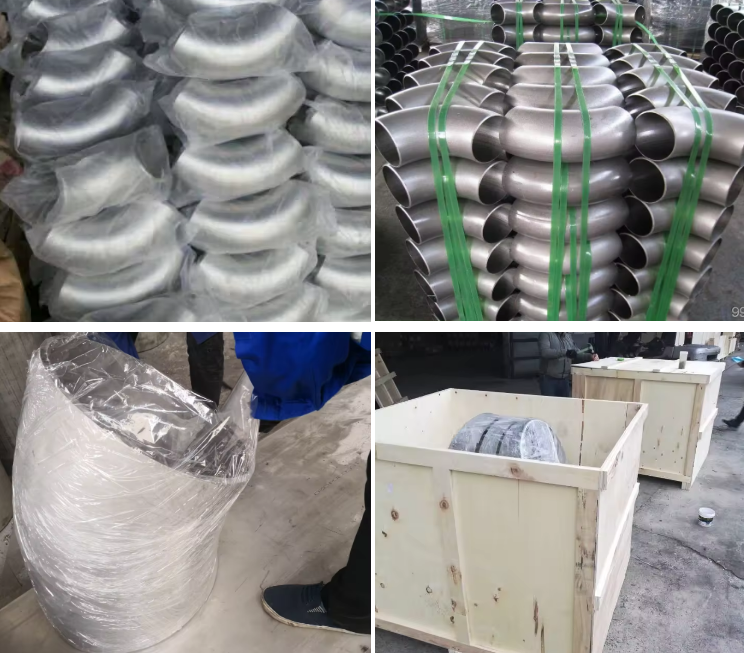 Customized Color Round Head Code 2205/2507 Duplex Stainless Steel Butt Welding LR/SR Elbow 90D/45D Fittings for Industrial
