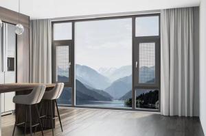 China Powder Sprayed Aluminum Awning Windows for Office Soundproof Insulation wholesale