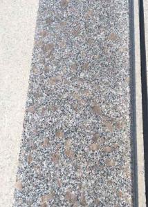 China Pearl Flower Polished Granite Stair Treads Grey White G383 120 X 33 X 3cm​​ wholesale