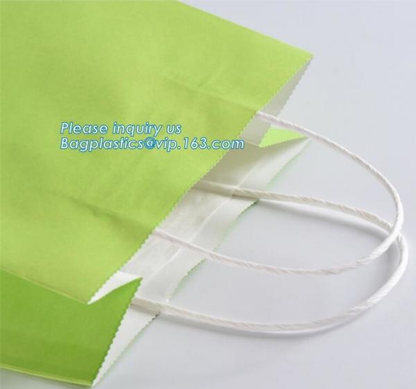 China Manufacturer White Luxury Printed Christmas Gift Custom Shopping Kraft Paper Packaging Bag，fashionable custom shop