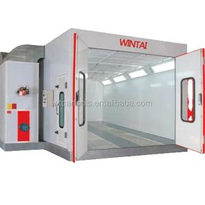 China Movable Exhaust Fan Automotive Paint Room With Infrared Lighting Heating wholesale