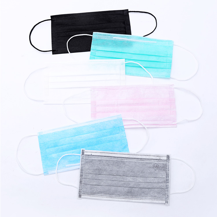 Disposable 3 Ply Disposable Earloop Mask Outdoor Hospital Use Blocking Virus