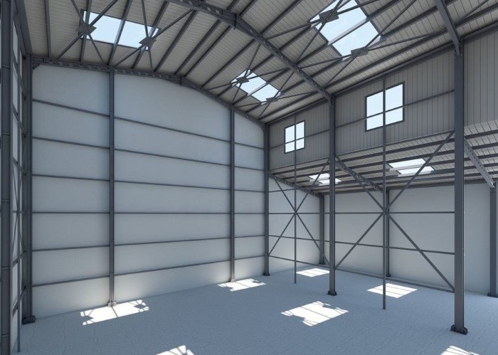 Hot Rolled H Section Steel Beam Steel Structure Warehouse with Q355B Steel