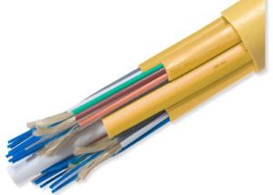 China Industrial 16 - 144 Strand Indoor Fiber Optic Cable By The Foot , Flame Retardant wholesale