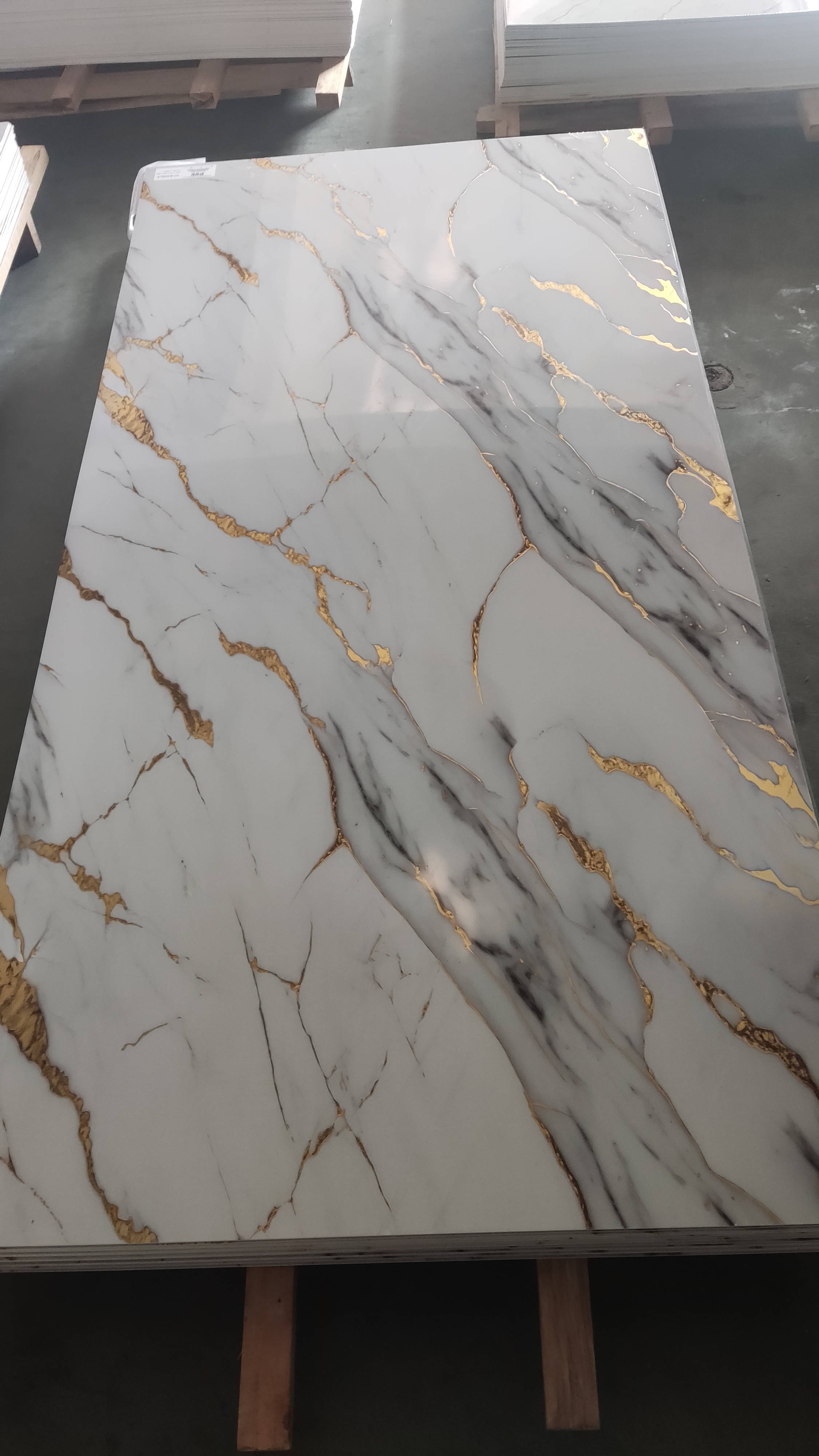 Easy Wall Board Install Fireproof Marble SPC Wall Panel with 25 Years Lifetime