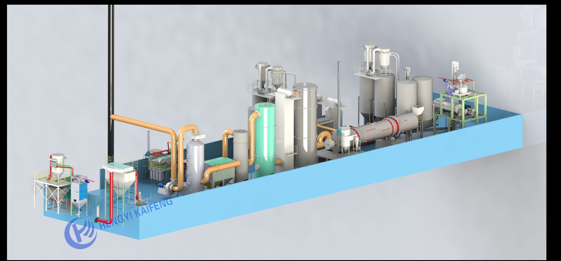 Waste activated carbon regeneration rotary kiln, fruit shell, coal, wood activated carbon regeneration system
