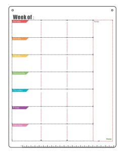 China Environmental White Magnetic Refrigerator Calendar Fridge Weekly Planner wholesale