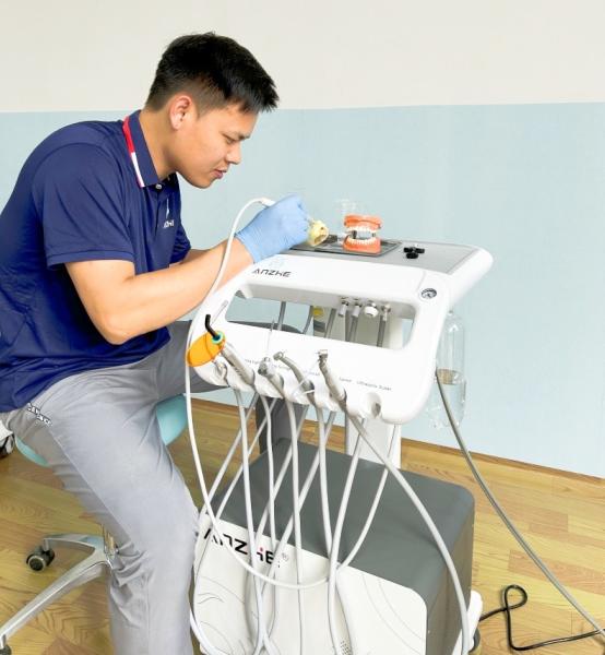 Dentist Cart Unit Mobile Treatment Sets for Dental Surgery Low Noise Dental