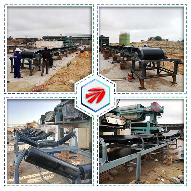 Coal Powder Anti Static Powered Belt Conveyor High Adaptability Anti Skid Surface