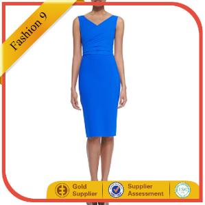 China Sleeveless Draped-Bodice Cocktail Dress wholesale