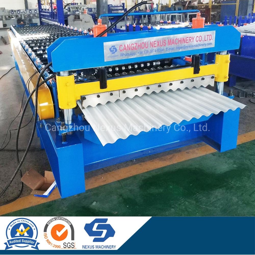 Steel Corspan Roofing Sheet Making Machine Water Waves Roof Corrugated Roll Forming Machine