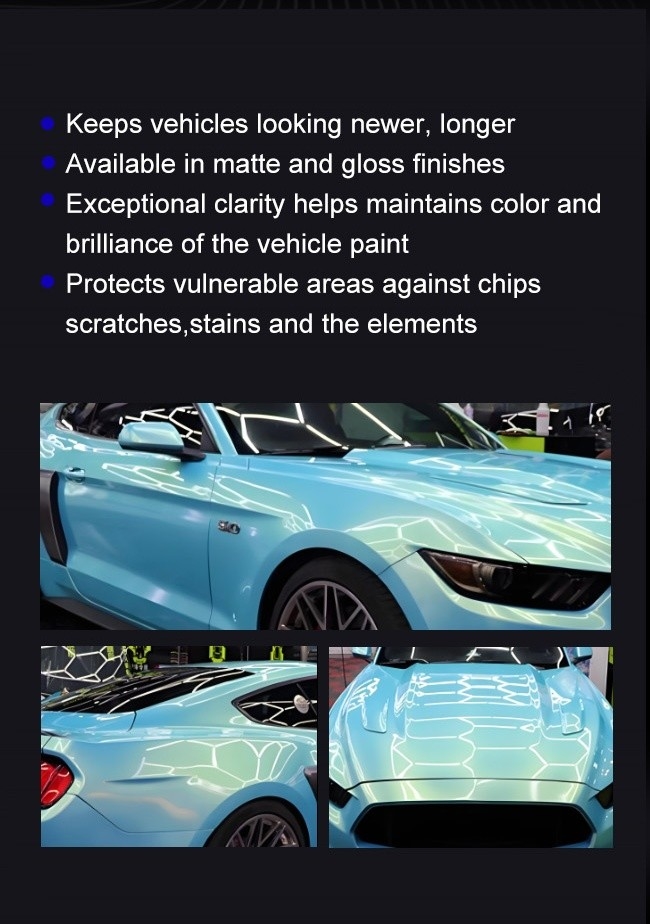 8 Mil TPU Color Change Film Glossy/Matte Finish Compatible With All Vehicles