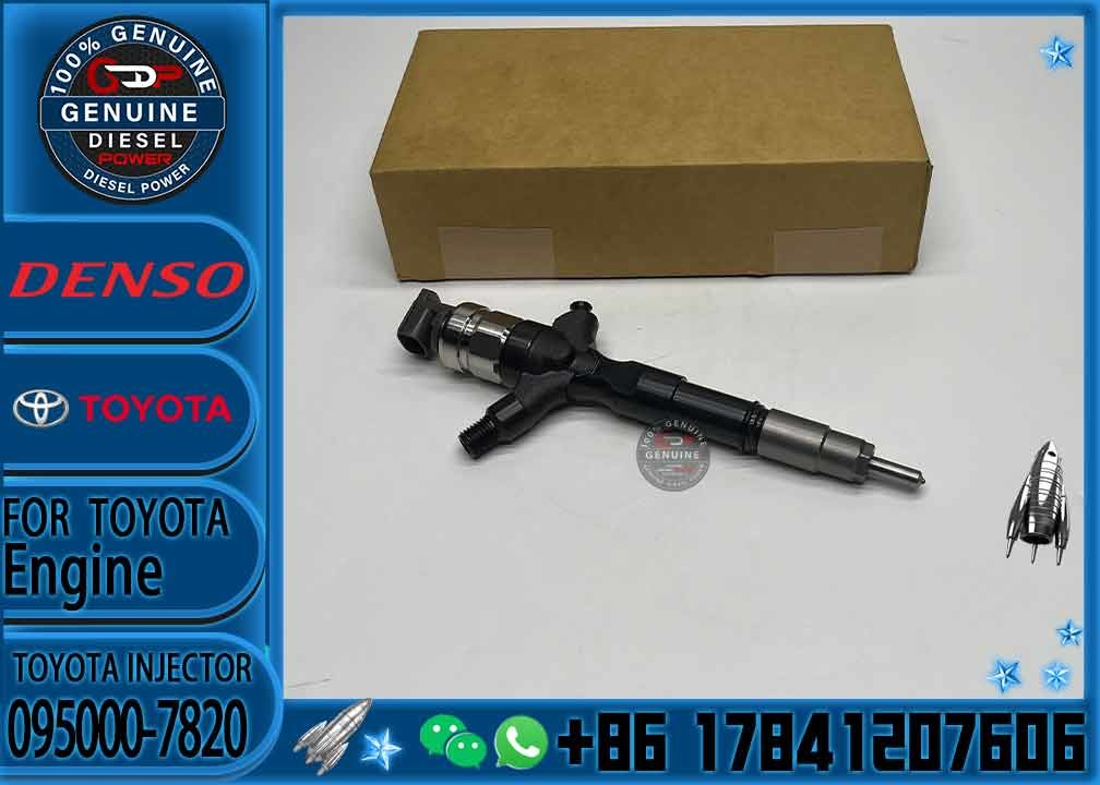 Common Rail Inyectores Diesel auto engine systems Fuel Diesel Injector 23670-39265 095000-7820 For Toyota 1KD-FTV