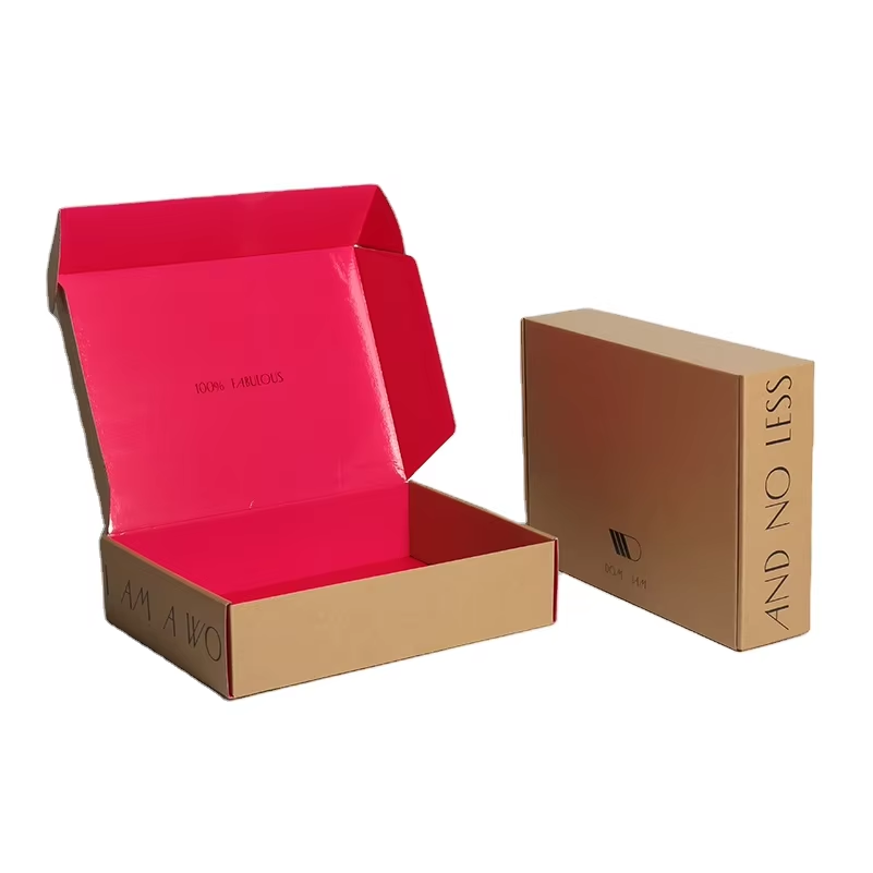 Ivory Board Box For Gift Recycled Kraft Shipping Mailer Boxes Customized Colour