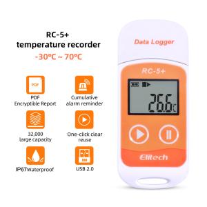 China Refrigeration USB Elitech RC-5+ Temperature Data Logger wholesale