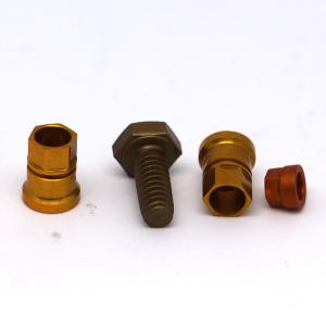 China Milling CNC Brass Parts Black Oxide Coating Brass Connector Bolts wholesale