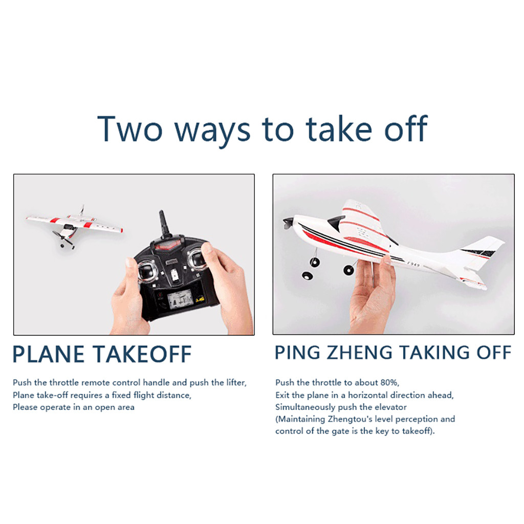 2.4G 3D6G 3Ch Fixed Wing Remote Control RC Airplane RTF Upgrade Version Digital Servo