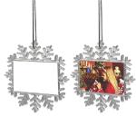 Blank High Transparent Plastic Sublimation Christmas Snowflake Ball Ornaments