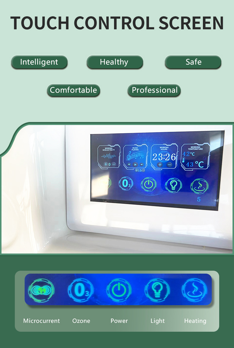 Full Body Ozone Sauna Hydrotherapy Spa Capsule Physical Therapy 200W