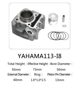China Origin Yamaha motorcycle cylinder kit I8 for Yamaha motorcycle engine wholesale
