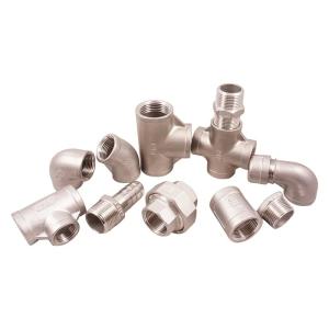 China 316 Sanitary Stainless Steel Pipe Fittings NPT BSP Ss Hose Nipple 304 wholesale