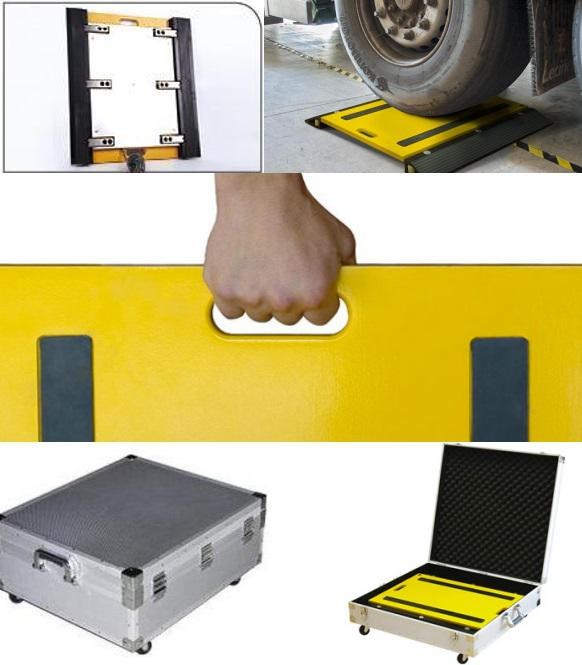 INPT-S001-B Aluminum-alloy Eavy Duty dynamic Portable Vehicle Scale IP66 15T 350 ohm Mobile Truck scale RS232