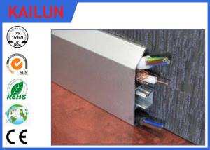China Interlocking Aluminium Skirting Board Natural Anodized , 6000 Series Aluminium Skirting Profiles wholesale