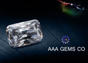 China 1 Carat Enhanced Moissanite Gemstone , Lab Created Moissanite wholesale