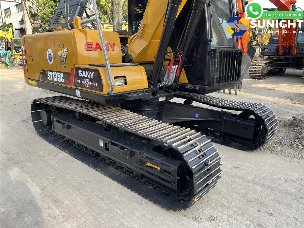Used SANY Sy135CPro Excavator with Nice Condition China Original Machine Core Components Include Motor and Gearbox