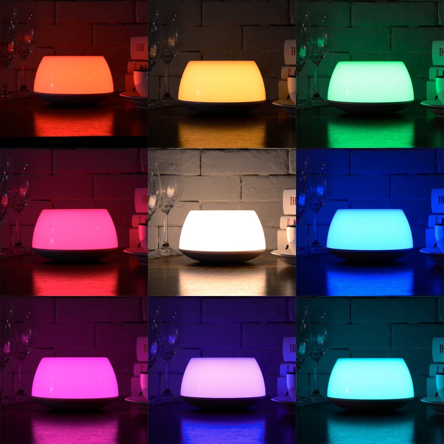 3 Levels Brightness Multicolor 3W Wake Up Alarm Clock Light Touch Sensor