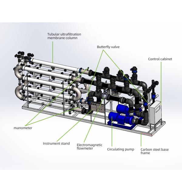 Membrane Filtration Water Purification Equipment 500L/Hour PVDF Film Ultrafiltra