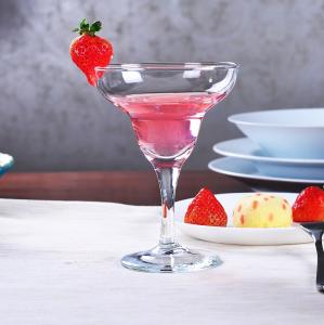 China Long Stem Cocktail Mixing Glass , 280ml 10oz Short Margarita Glasses wholesale