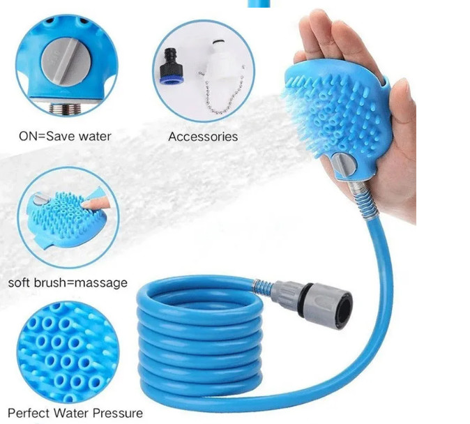 Customized Pet Hair Remover Glove Brush Lightweight Portable Dog Shower