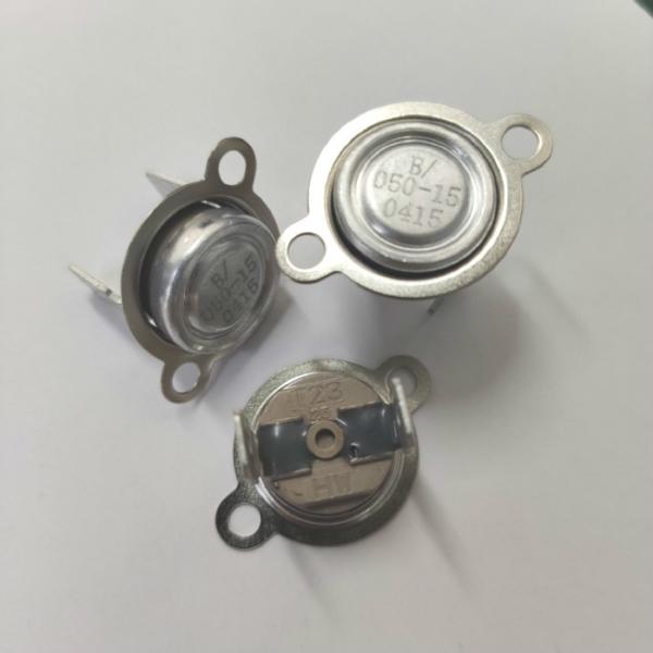 Waterproof KSD301 Bimetal thermal protector Automatic Reset PPS Case loose