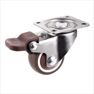 China small rubber trolley wheels grey TPR furniture casters 2 inch wholesale
