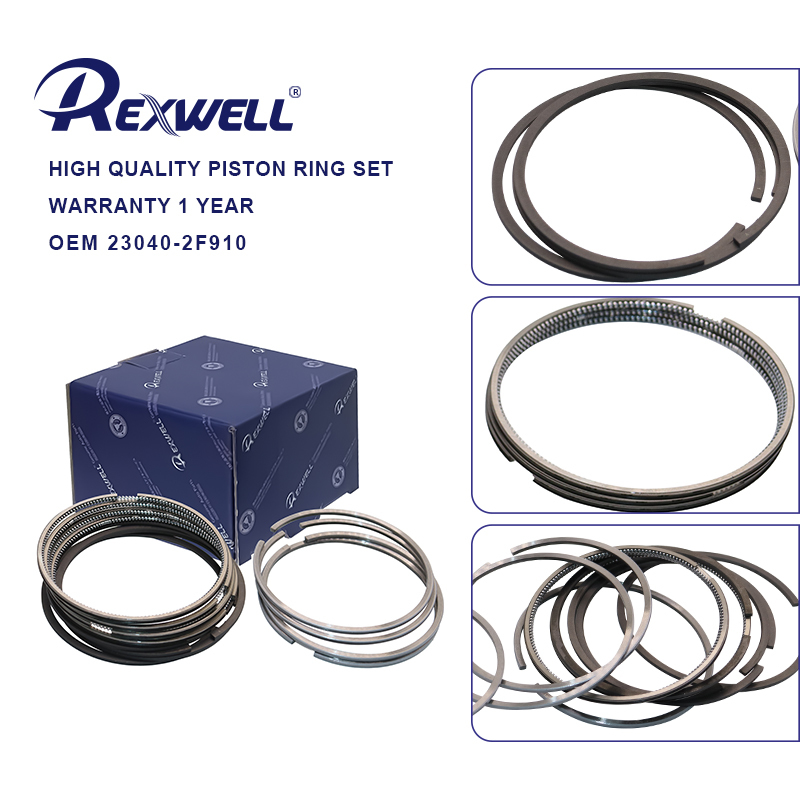 23040-2F910 23040-2F91X 23040-2F930 -2F950 Engine Piston Ring Set For Hyundai D4HB