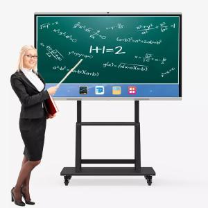 China Flat Panel 3840*2160 4K 86 Inch Smart Board Touch Writing For School wholesale