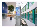 Cell Phone Charging Lockers 43 Inch Advertising Digital Signage Floor Stand