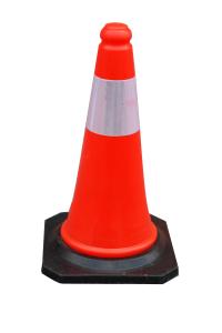 China 50cm Fluorescent Orange Road Safety Cone wholesale