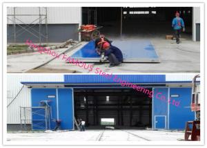 China Large Openings Vertical Sliding Industrial Garage Doors Motorised Heavy Sliding Doors With Steel Track wholesale
