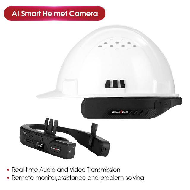 4G Security Safety Helmet With Camera Construction Engineering Intercom Intercom Safety Helmet