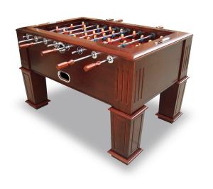 China Wood Veneer Frame Heavy Duty Football Table With Durable Solid Steel Rod wholesale