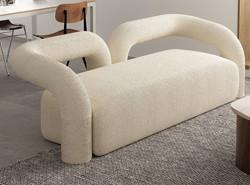 China Nordic Single Living Room Sofa Minimalist Straight Row 260*80cm wholesale