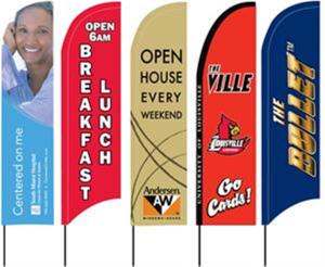 China Custom Outdoor Feather Banner Flags wholesale