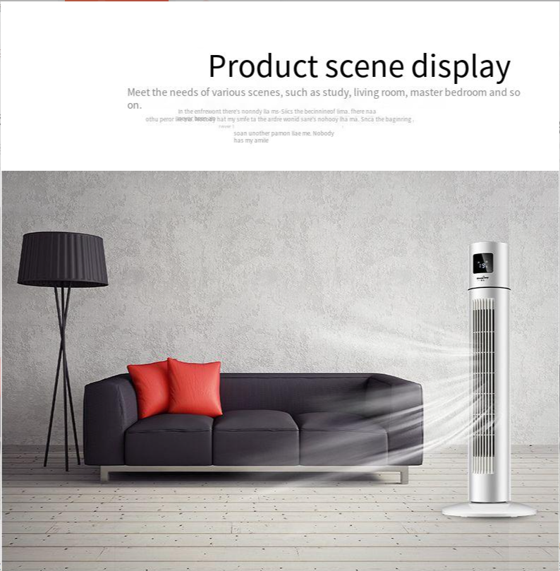 3 Speed Electric Rotating Tower Fan for Quiet and Silent Air Cooling in Large Rooms