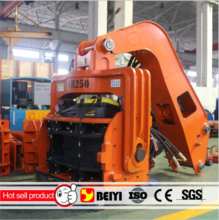 Hydraulic wet land, soft land excavator piledriver , pile extractor, steel pipe pile machine , Model: BYVH330