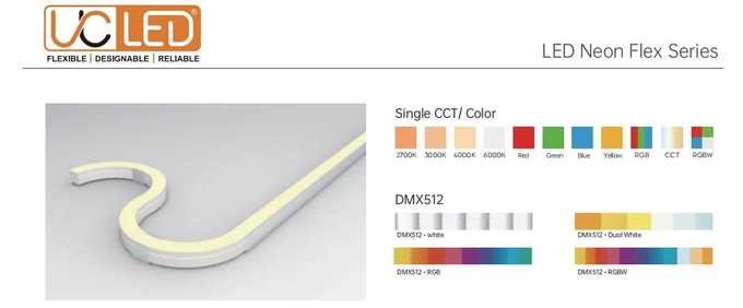 IP67 / IP65 Side Bend LED Strip White Soft RGBW LED Neon Flex OEM ODM Services