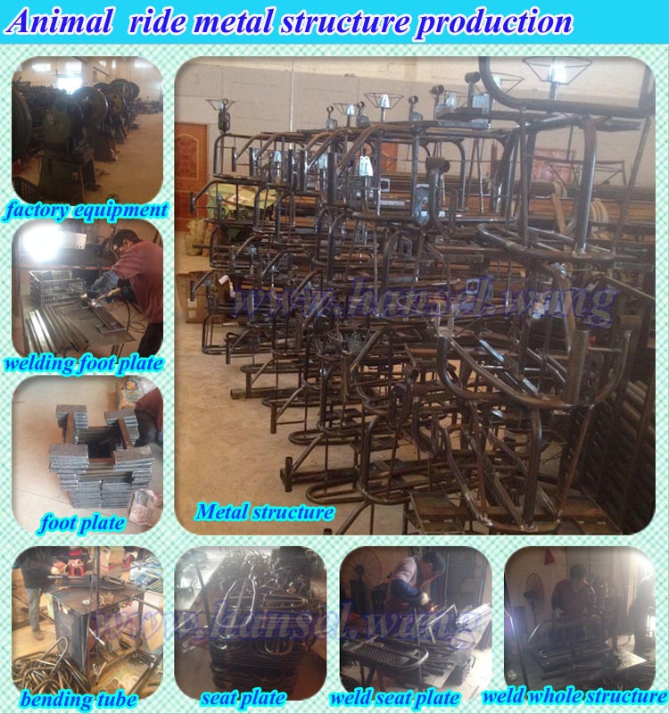 Hansel battery operated walking animal rides for mall