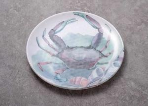 China Cadmium Free White 100% A5 Melamine Dinnerware Plates wholesale