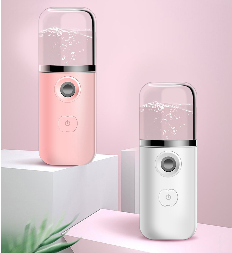 Portable Pocket Mist Steamer USB Rechargeable Nano Facial Mister Mini Face Sprayer